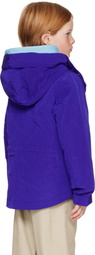 Burberry Kids Blue Nylon Jacket