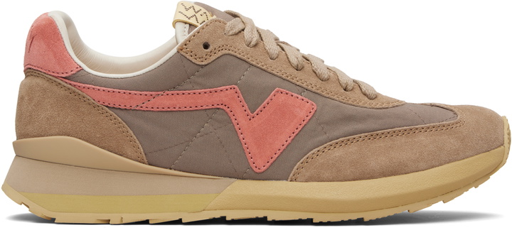 Photo: visvim Taupe & Pink FKT Runner Sneakers