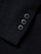 Sunspel - Waffle-Knit Wool-Blend Blazer - Blue