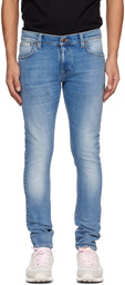 Nudie Jeans Blue Tight Terry Jeans