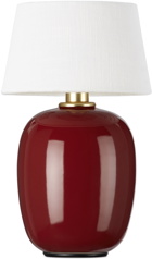 MENU Burgundy Ceramic Portable Torso Table Lamp