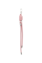 Diesel Knotted-straps charm in metal and PU - Charms and Keyrings - Unisex - Pink
