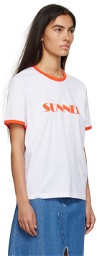 SUNNEI SSENSE Exclusive Off-White & Red T-Shirt