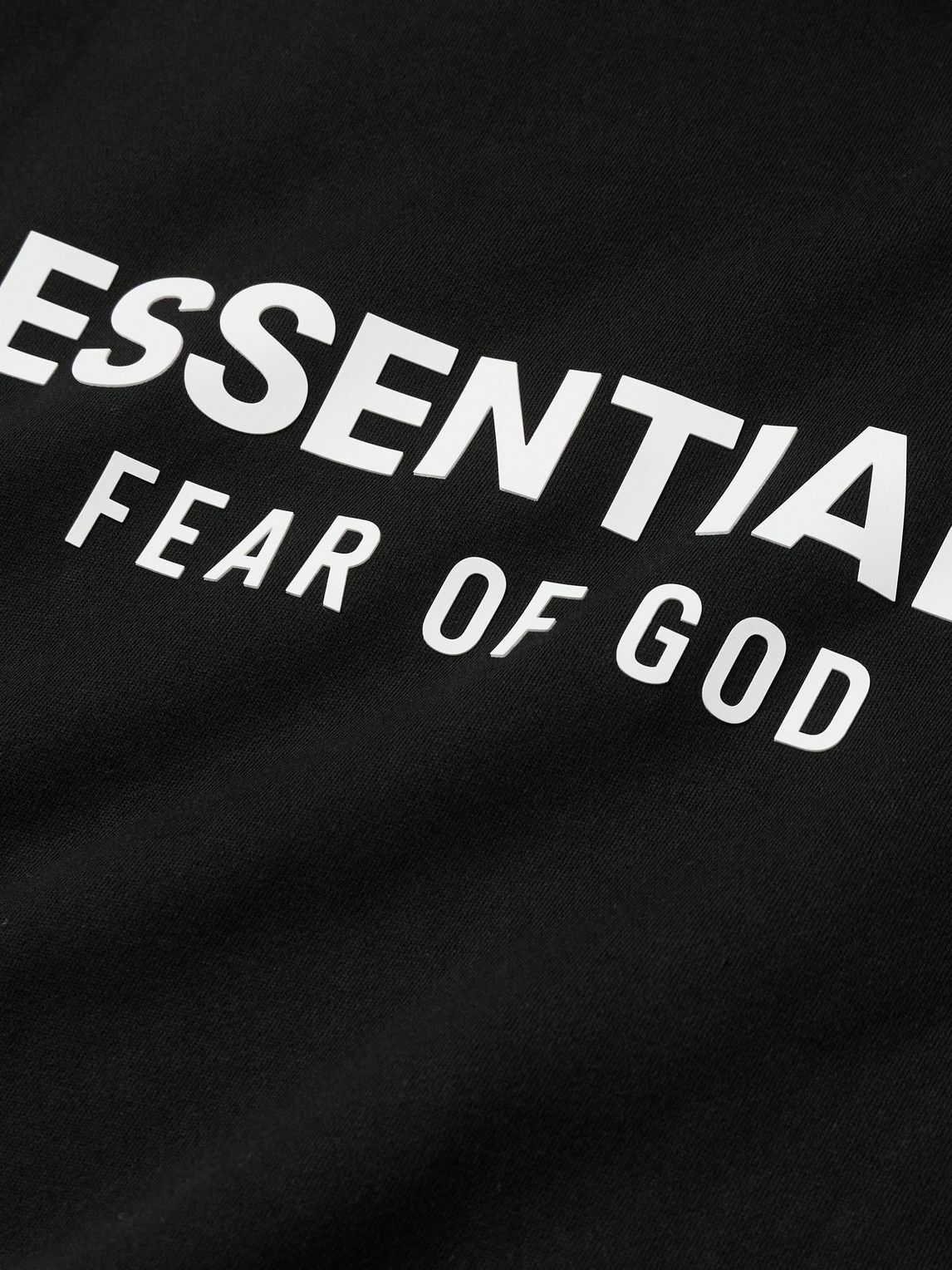 FEAR OF GOD ESSENTIALS - Oversized Logo-Print Appliquéd Cotton