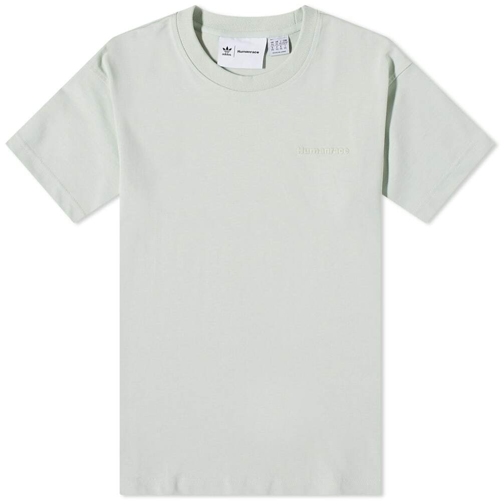 Photo: Adidas x Pharrell Williams Premium Basics T-Shirt in Linen Green