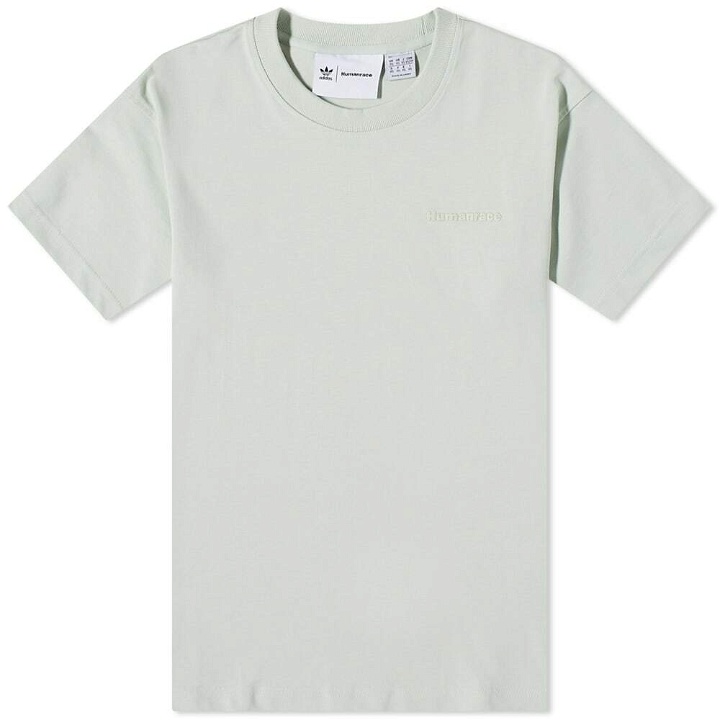 Photo: Adidas x Pharrell Williams Premium Basics T-Shirt in Linen Green