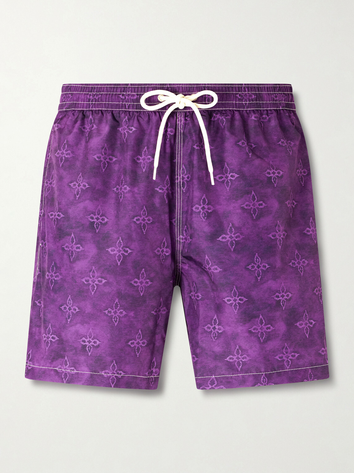 Massimo Alba - Kite Straight-Leg Mid-Length Printed Swim Shorts - Purple