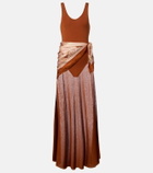 Zimmermann Aster silk-trimmed maxi dress