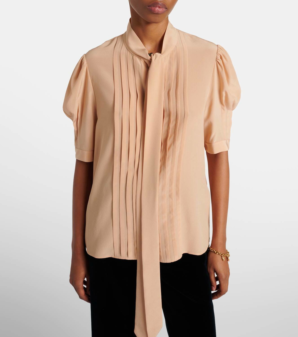 Chloé Lavallière silk crêpe de chine blouse