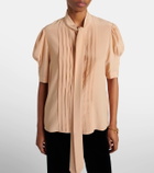 Chloé Lavallière silk crêpe de chine blouse