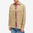 Dickies Men's Long Sleeve Work Shirt in Khaki