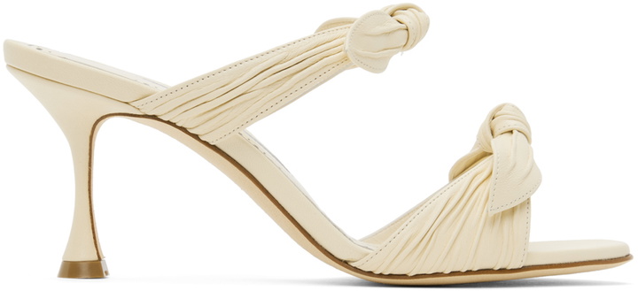 Photo: Manolo Blahnik Off-White Lollo Heeled Sandals