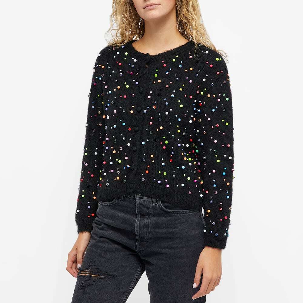Ashley Williams Women's All Over Piercing Casper Cardigan in Black