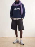 Aimé Leon Dore - Logo-Appliquéd Cotton Half-Zip Sweatshirt - Blue