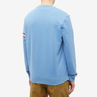 Moncler Men's Tricolor Tape Crew Sweat in Blue