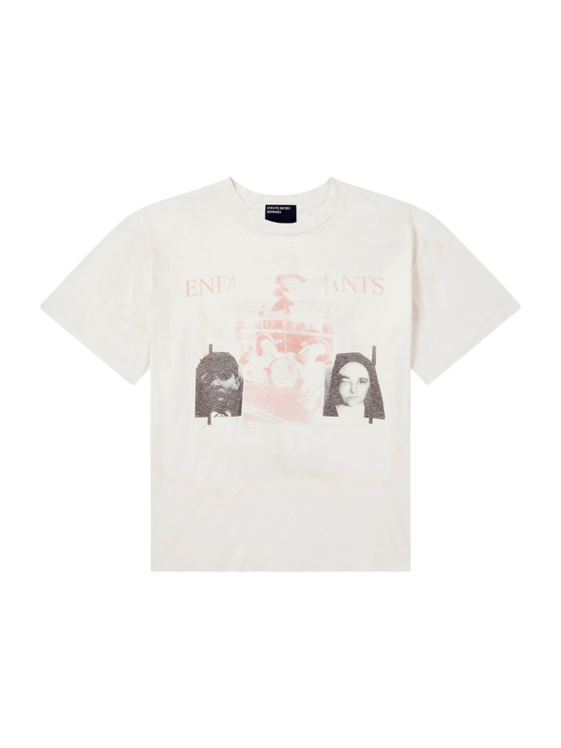 Photo: Enfants Riches Déprimés - The Ill Fated Printed Cotton-Jersey T-Shirt - White