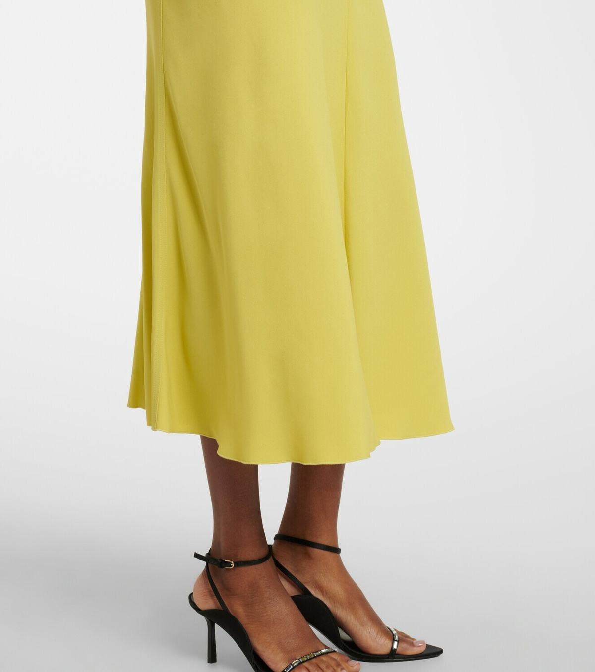 Victoria Beckham Bela gathered crêpe satin midi dress