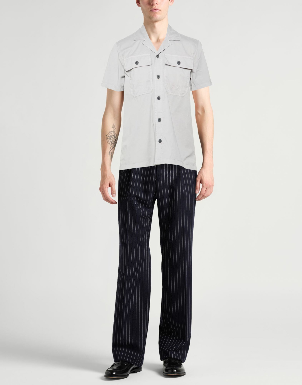 Barbour Mens Shirt Light in Grey