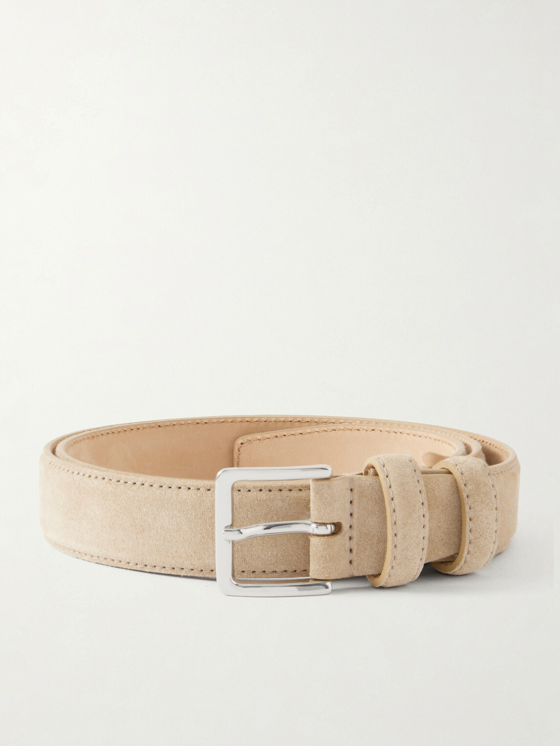 Mr P. - 3cm Suede Belt - Neutrals