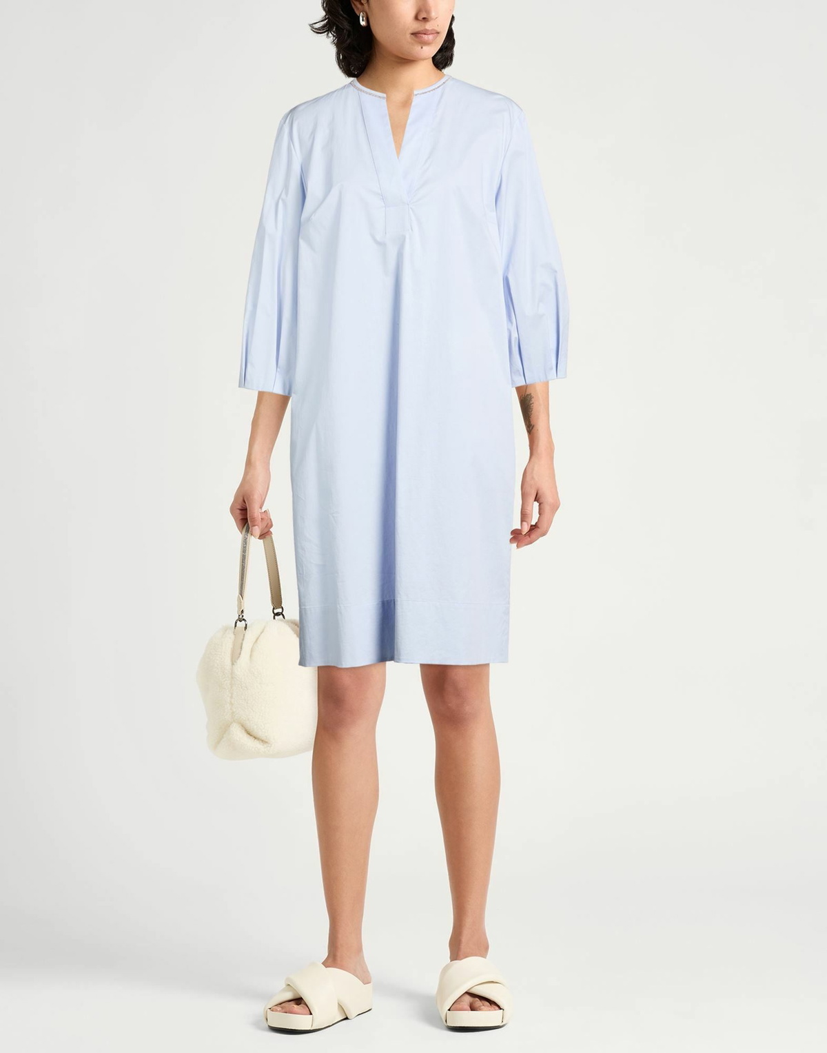 Peserico Womens Midi dress Sky in Blue