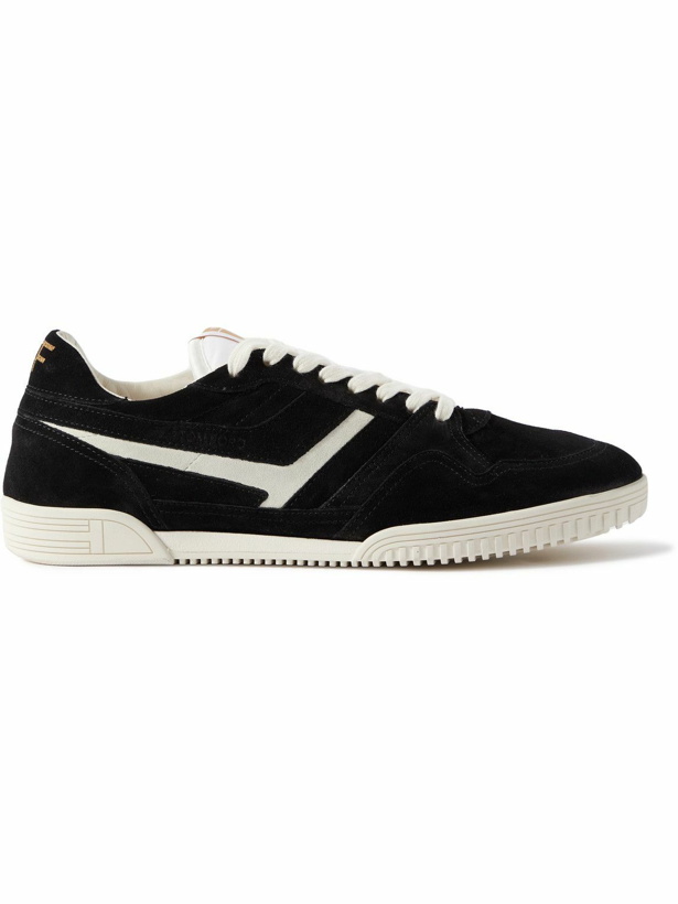 Photo: TOM FORD - Jackson Suede Sneakers - Black