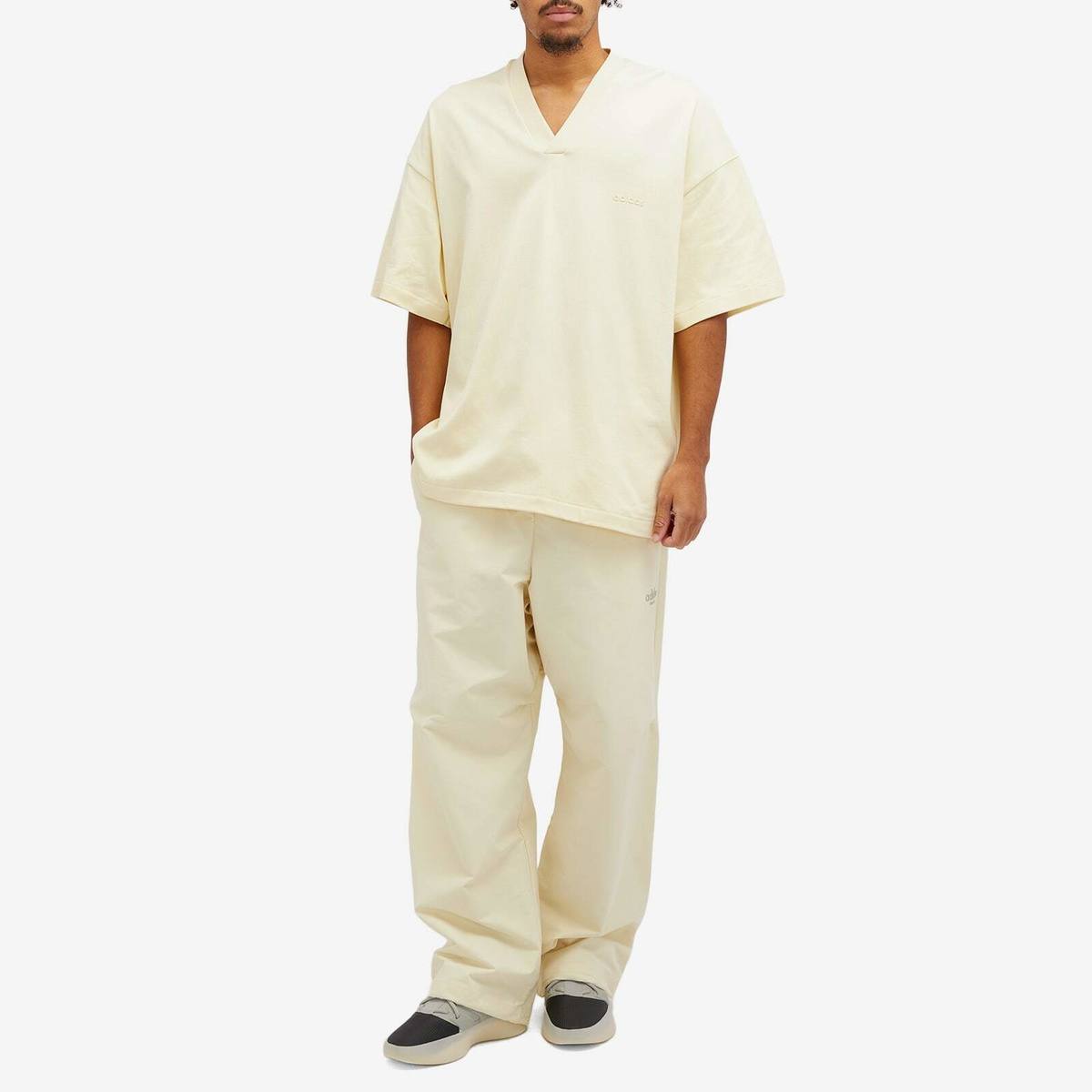 Adidas x FOG Adidas x Fear Of God Athletics V-Neck T-Shirt in Pale Yellow