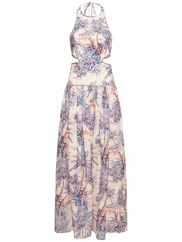 Photo: ZIMMERMANN - Cira Halter Cutout Cotton Midi Dress