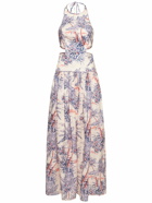 ZIMMERMANN - Cira Halter Cutout Cotton Midi Dress