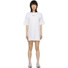 Champion Reverse Weave White Central Script Logo Dress