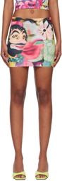 TYT Multicolor 'U Dropped Ur Clown Nose' Miniskirt