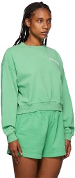 Sporty & Rich Green Disco Sweatshirt