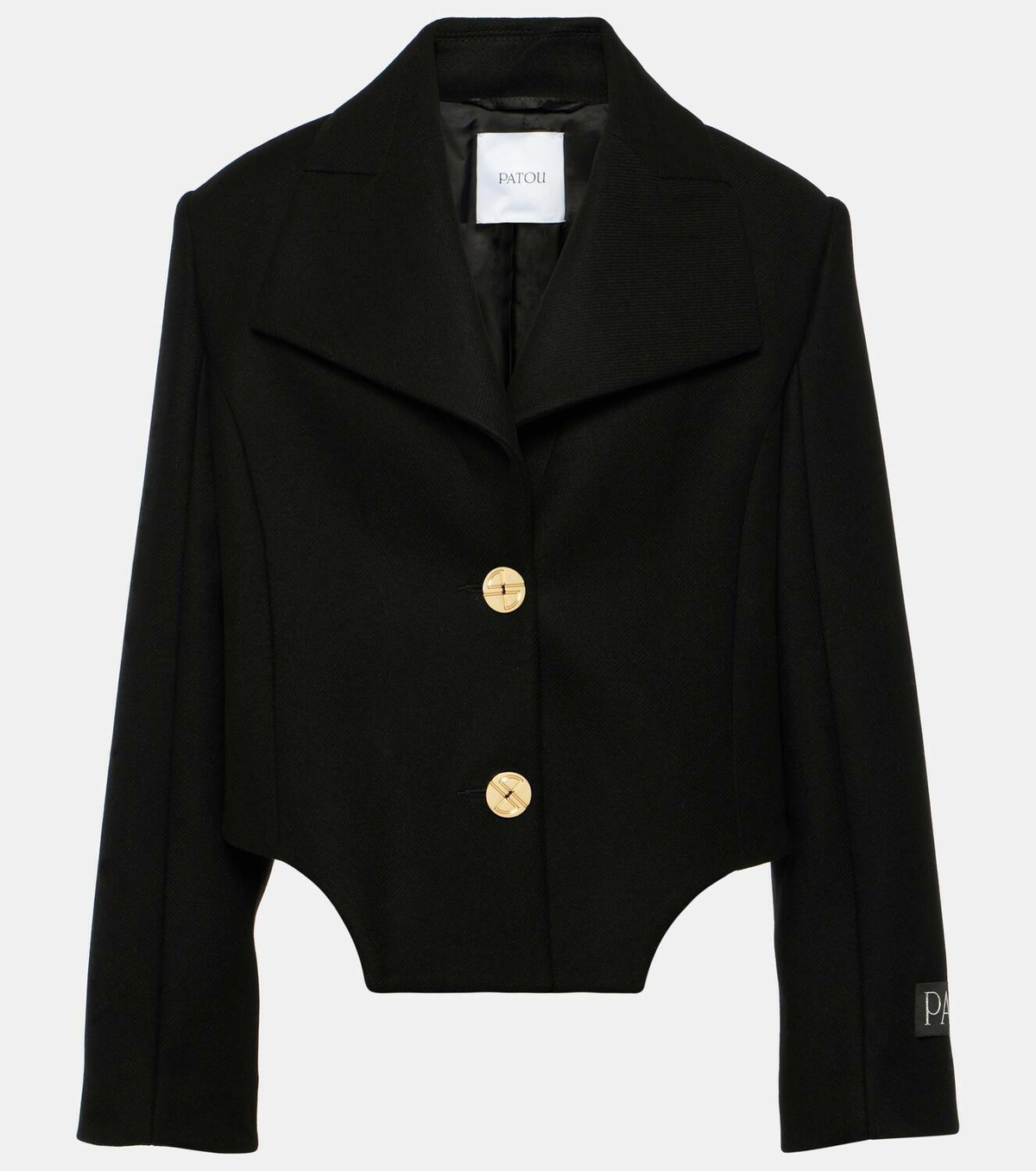 Cropped Wool-Blend Jacket