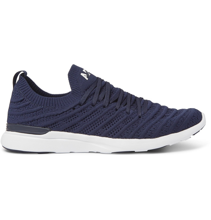 Photo: APL Athletic Propulsion Labs - TechLoom Wave Running Sneakers - Blue