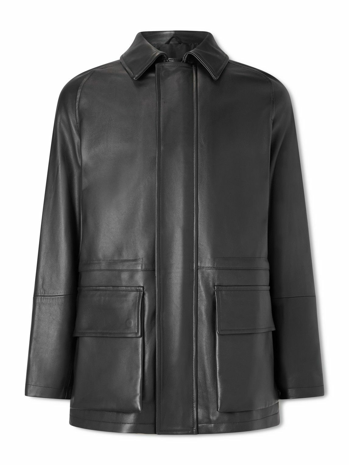 Saman Amel - City Leather Jacket - Black