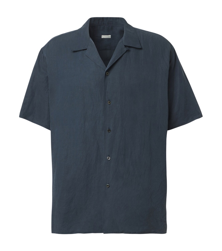 Photo: A.Presse Vintage silk and linen shirt