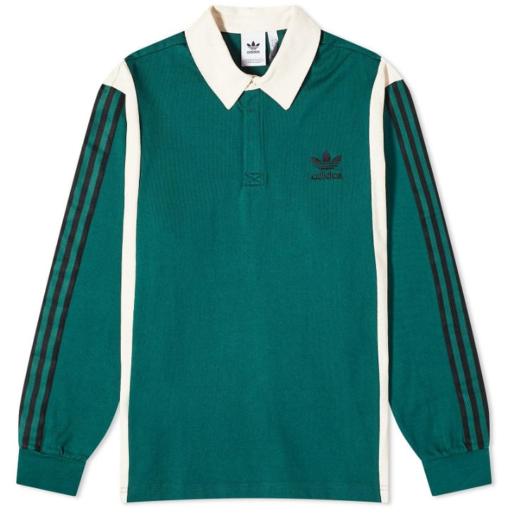 Photo: Adidas Men's Rugby Shirt in Collegiate Green