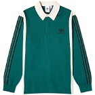 Adidas Men's Rugby Shirt in Collegiate Green