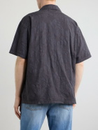 Neighborhood - Camp-Collar Cotton-Jacquard Shirt - Gray
