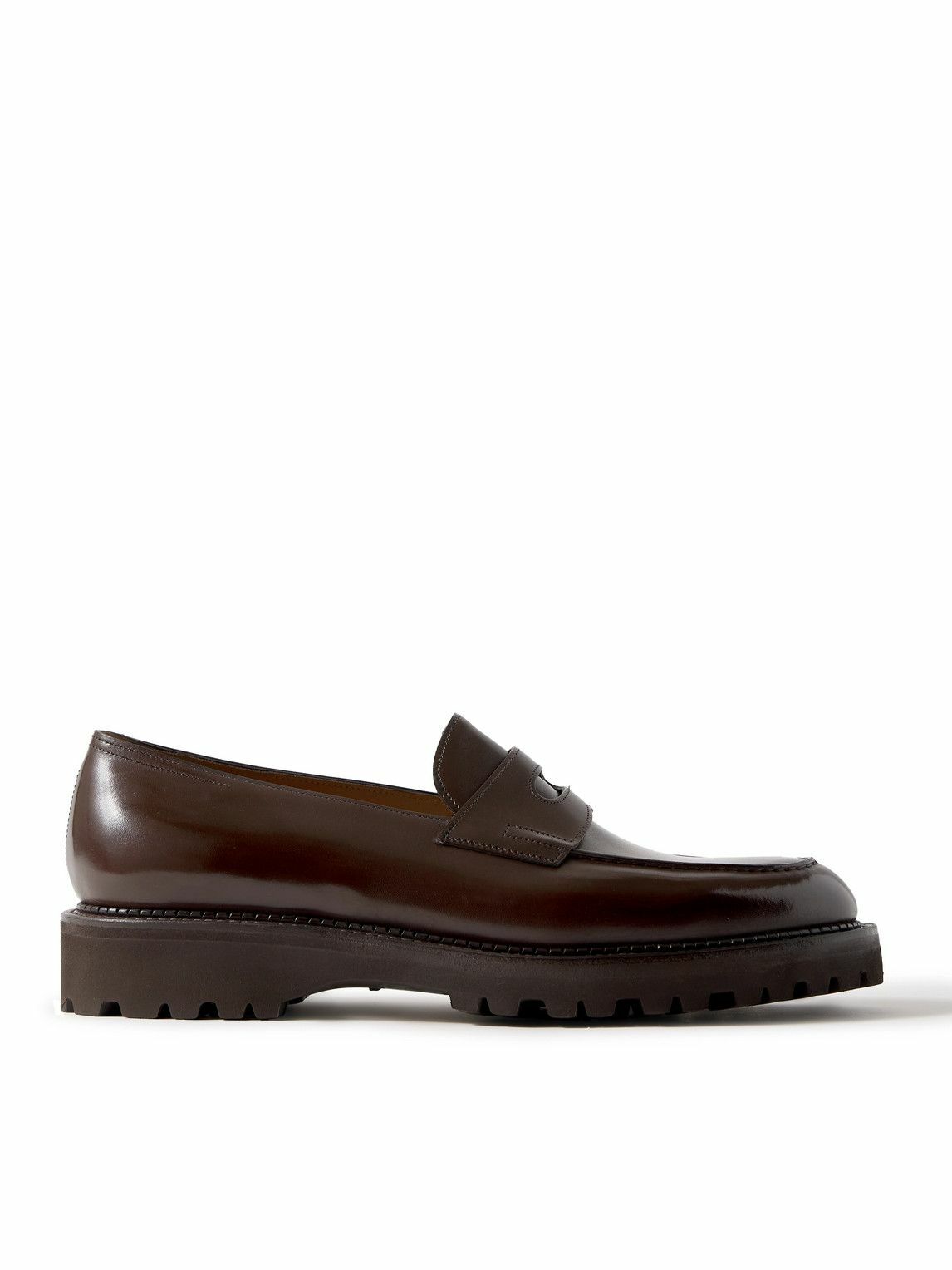 John Lobb - Lopez New Standard Leather Penny Loafers - Brown