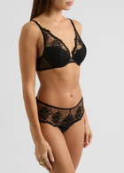 Simone PÉRÈLE Intrigue Tulle Padded Underwired bra Black