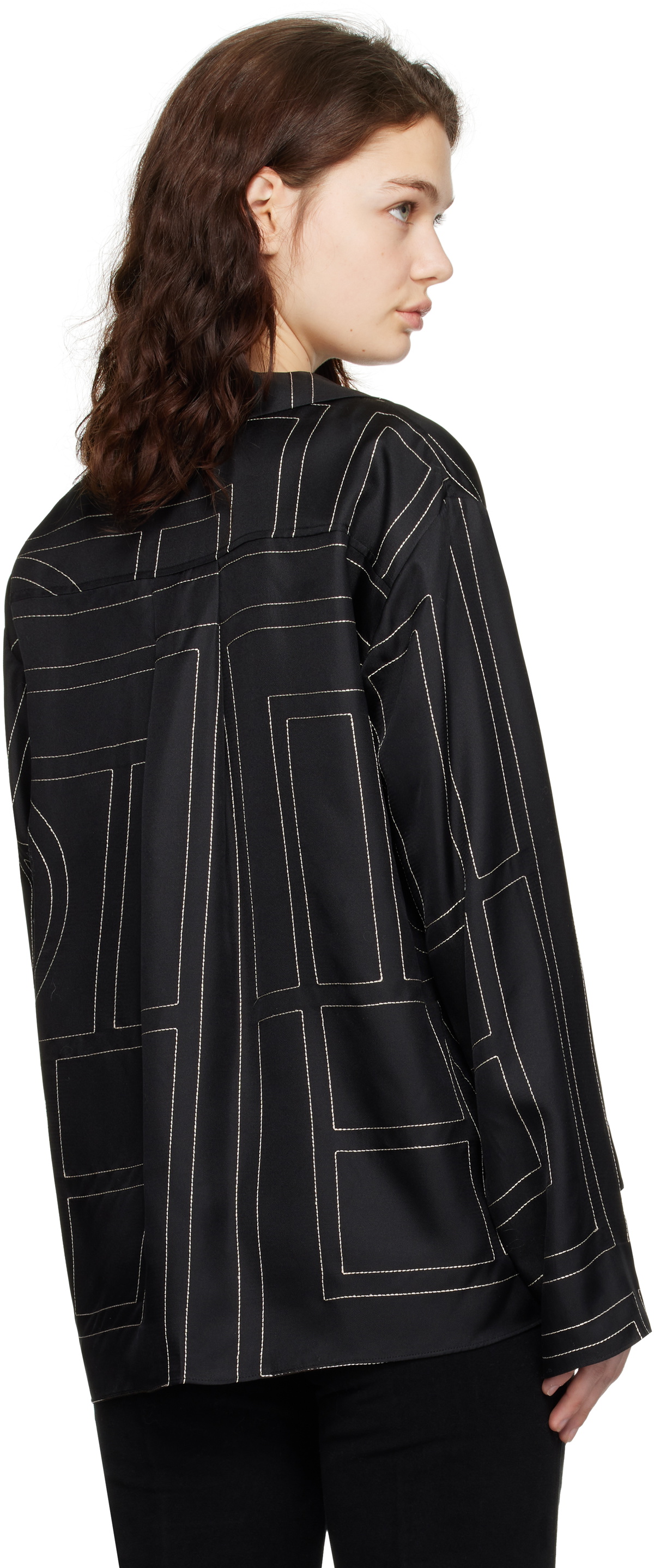 Monogram Silk PJ Bottom main image 1