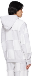 Marcelo Burlon County of Milan Gray Cross Inside Out Hoodie