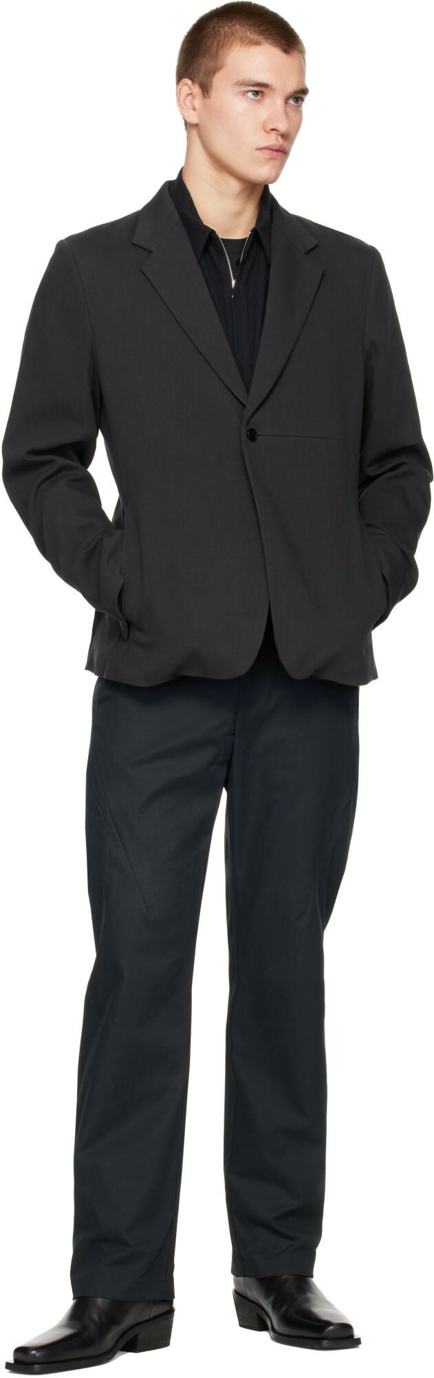 POST ARCHIVE FACTION (PAF) Black New Classic Blazer