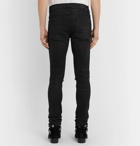 AMIRI - MX1 Skinny-Fit Panelled Distressed Denim Jeans - Black