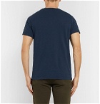 Velva Sheen - Slim-Fit Slub Cotton-Jersey T-Shirt - Navy
