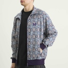 Needles Men's Poly Jacquard Track Jacket in Blue/Purple