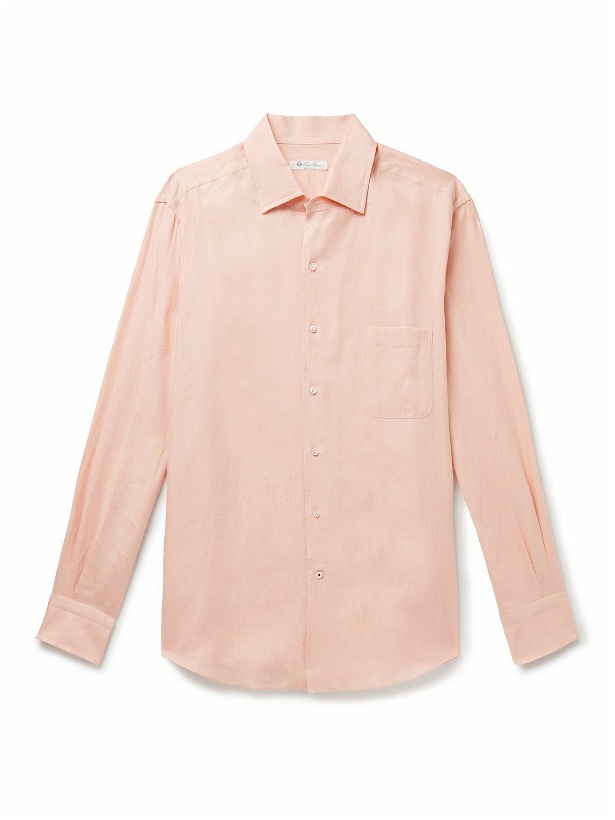 Photo: Loro Piana - Andre Arizona Linen Shirt - Pink