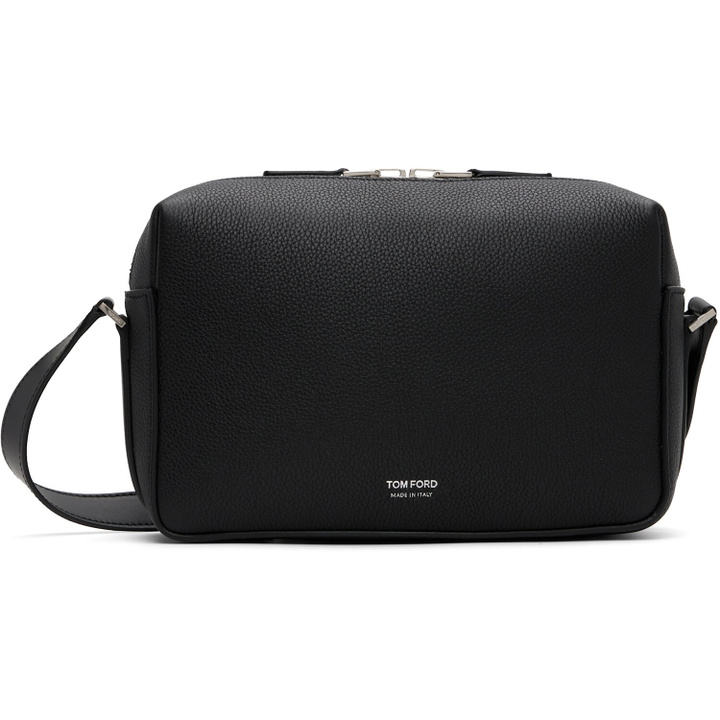 Photo: TOM FORD Black Grain & Soft Leather T-Line Camera Bag