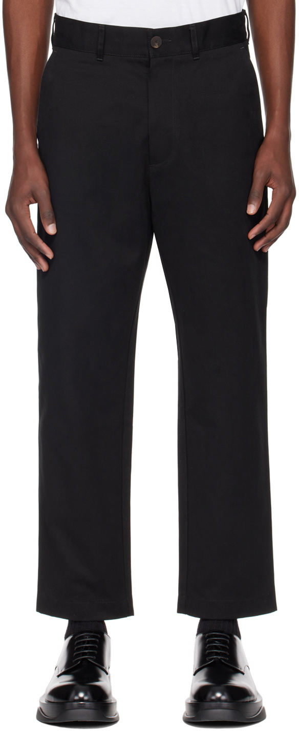 STUDIO NICHOLSON / ブラック Bill トラウザーズ Studio Nicholson Black Bill Trousers Studio Nicholson