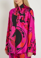 Pucci Printed Silk Shirt Pink